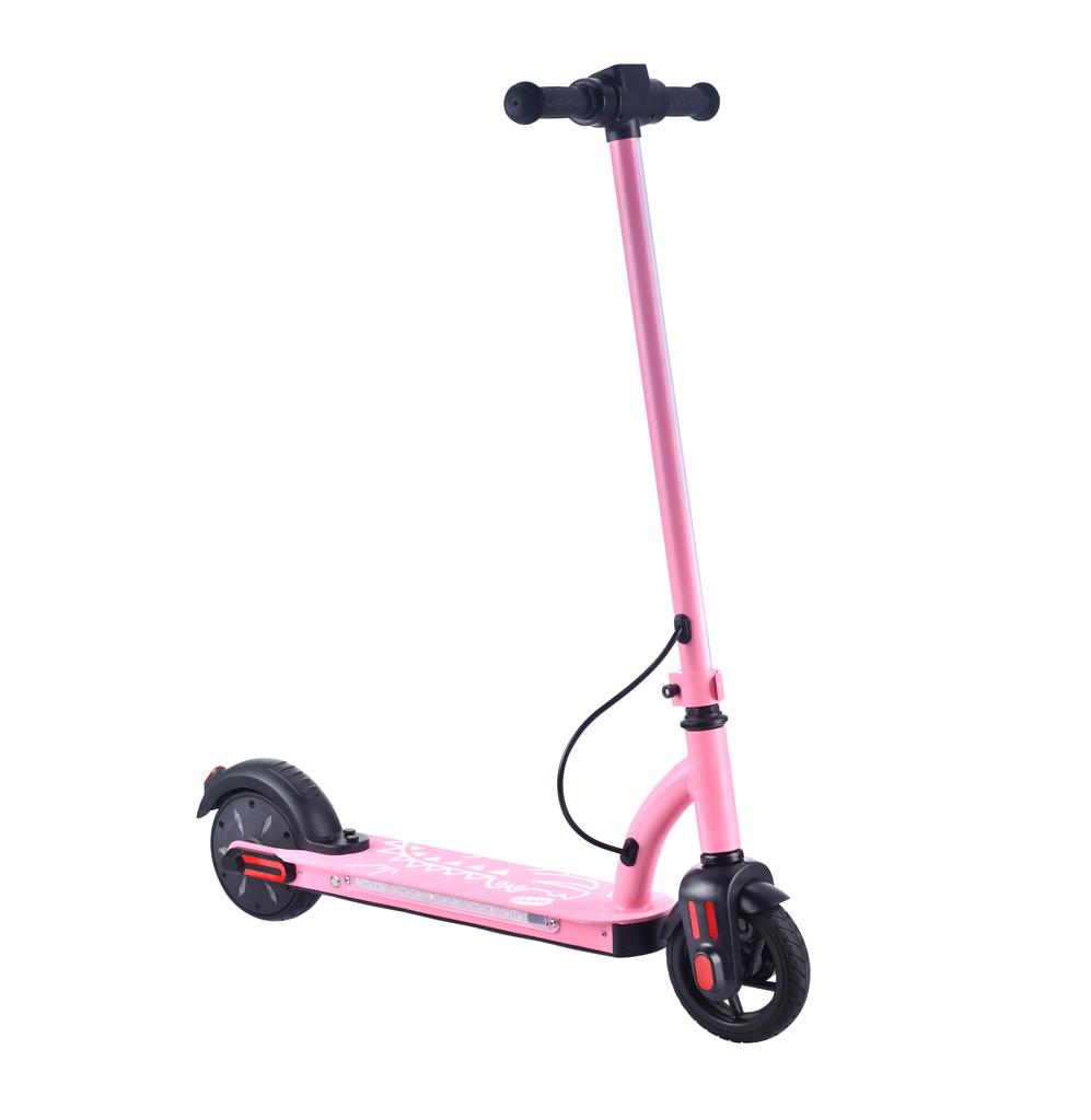 BOGIST E6 PRO Dětská elektrická koloběžka 24V1.5Ah Baterie 80W Motor 5 PALCOVÁ Plná pneumatika Jízda venku Skládací E-koloběžka
