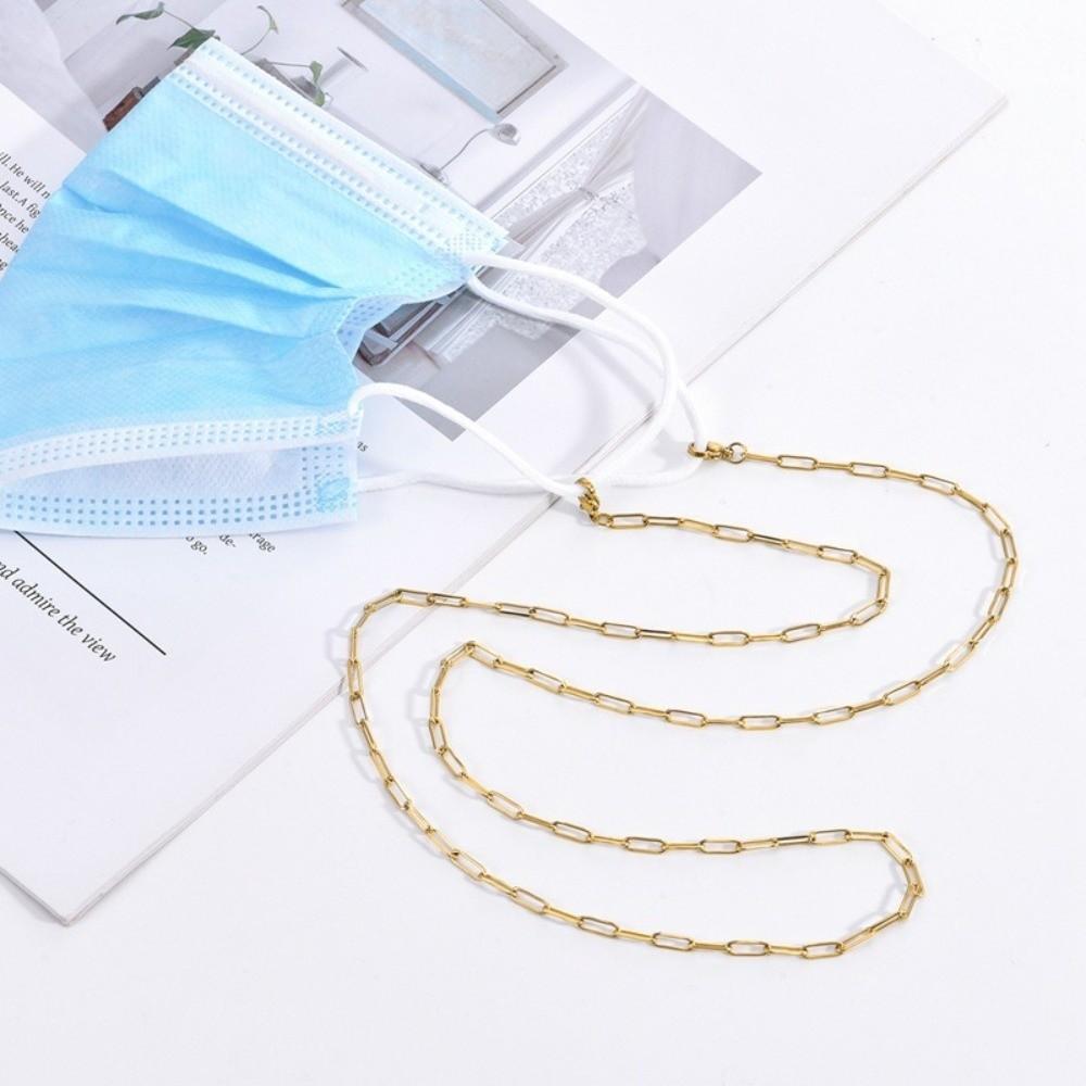 Fashion Metal Glasses Chain Anti-loss Hanging Neck Eyeglass Holder Anti Drop Nonslip Eyeglasses Strap Women Men