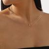 European and American fashion personalized geometric metal opening collar, simple hollow asymmetrical high-end necklace