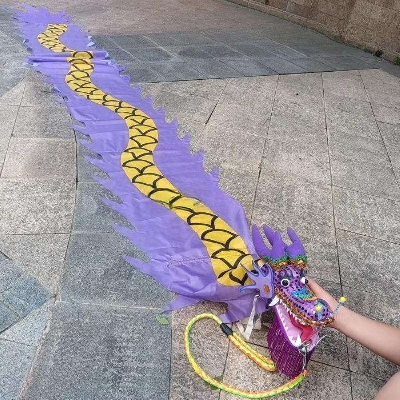 4 Mètres Soie Chinoise Danse du Dragon Produits Dragon de Fitness Pour Enfants Adultes Nouvel An Noël Performance Extérieure