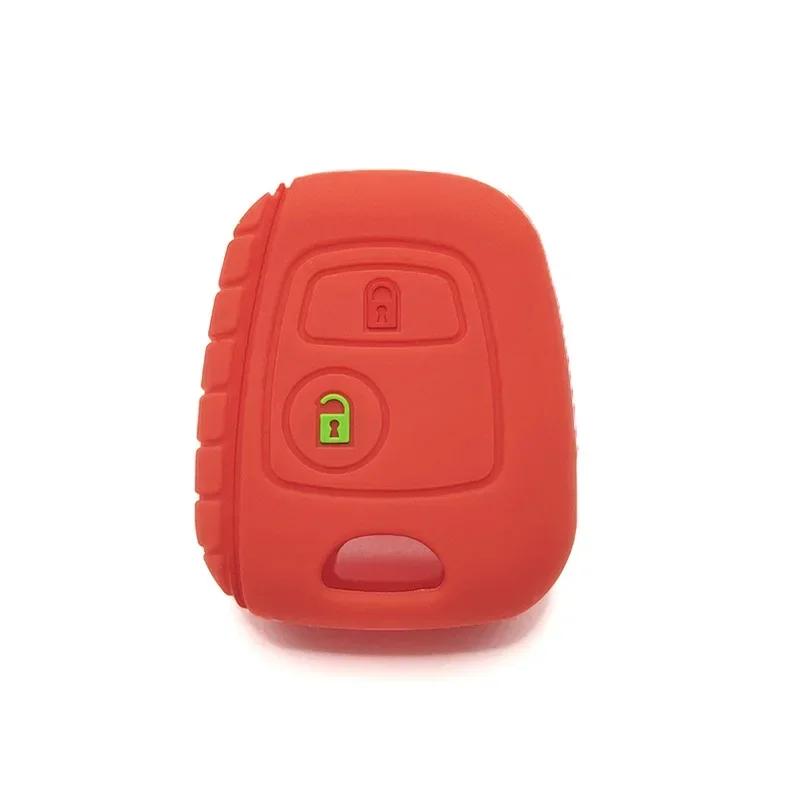 Silicone Remote Car Key Case Cover Shell For Citroen C1 C4 C2 C3 Berlingo Xasara Picasso For Peugeot 107 207 307 407 206 306 406