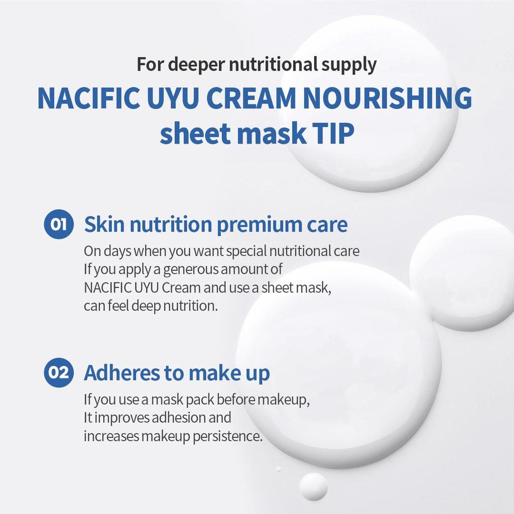 NACIFIC Uyu Cream Nourishing Mask Pack 25g (10EA)