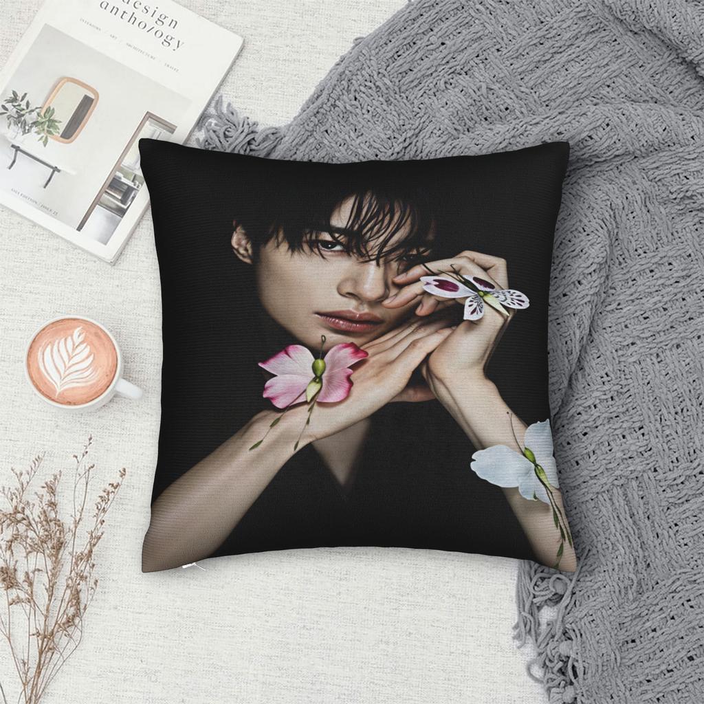 Byeon Woo Seok Pillow Cover Square Cushion Cover Funny Pillow Case For Couch Sofa Bedroom