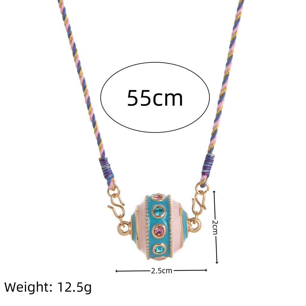 Bohemian Ethnic Style 18K Gold Plated Pendant Necklace with Colorful Gemstones - Handmade Vintage Multicolor Jewelry