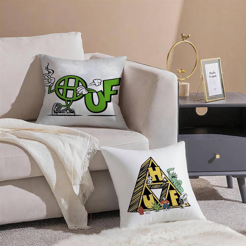 H-Huf Fashion Pillow Case Comfort Sofa Bed Silky elegant Invisible zipper Decorative cushion cover