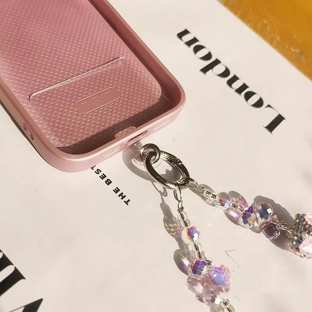 Short Phone Lanyard High-end Light Luxury Bracelet Exquisite Handcrafted Beaded Pendant Ins Women's Hand-held Wrist Pendant