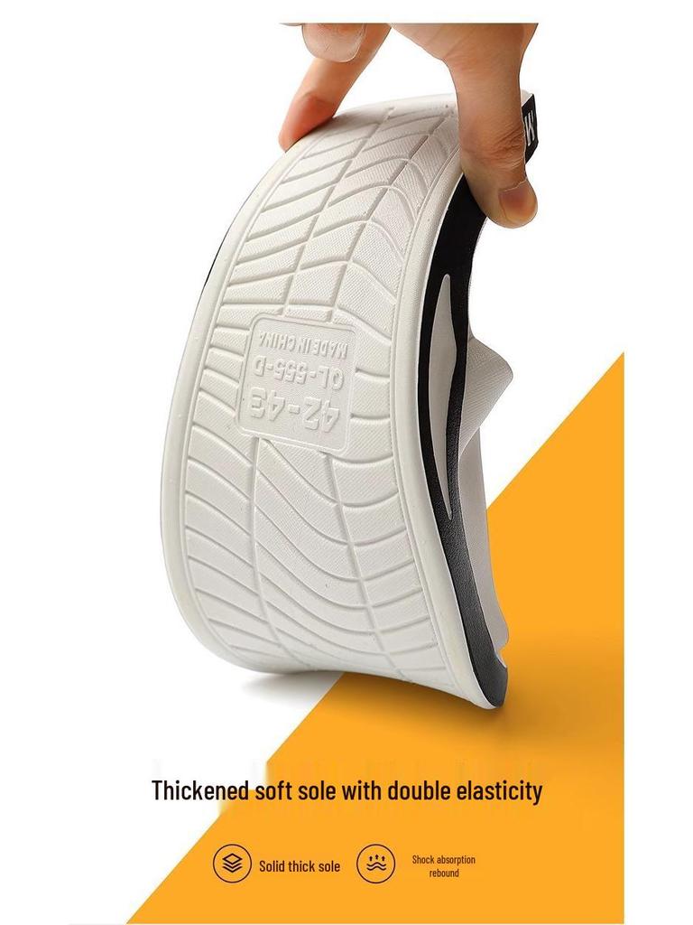 Men's Non-Slip Cool Summer Slippers for Outdoor, Indoor, and Bathroom Wear