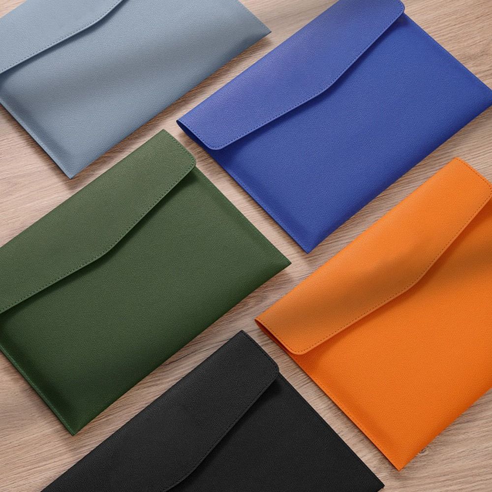Leather Leather File Folder A4 Document Bag A4 Envelope Folder  School Office