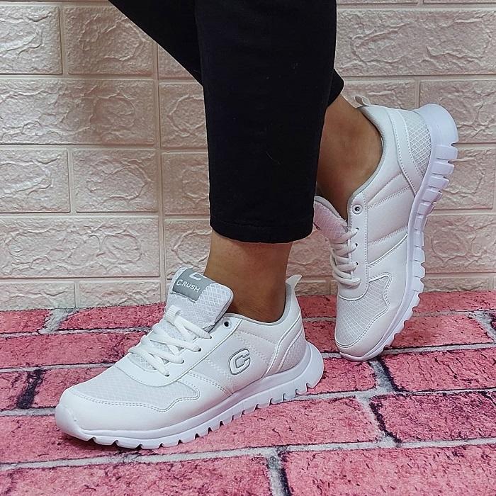 Crush 602-652 White Fuspet Orthopedic Lightweight Sneakers