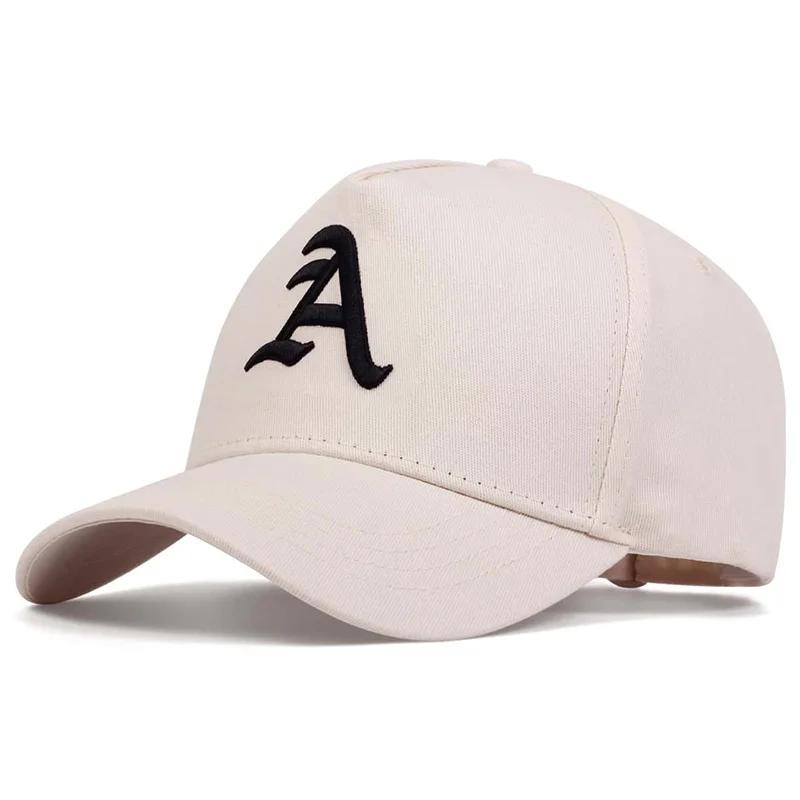 Unisex Letter A Embroidery Baseball Caps Spring Autumn Outdoor Adjustable Casual Hats Sunscreen Hat Sports Cap