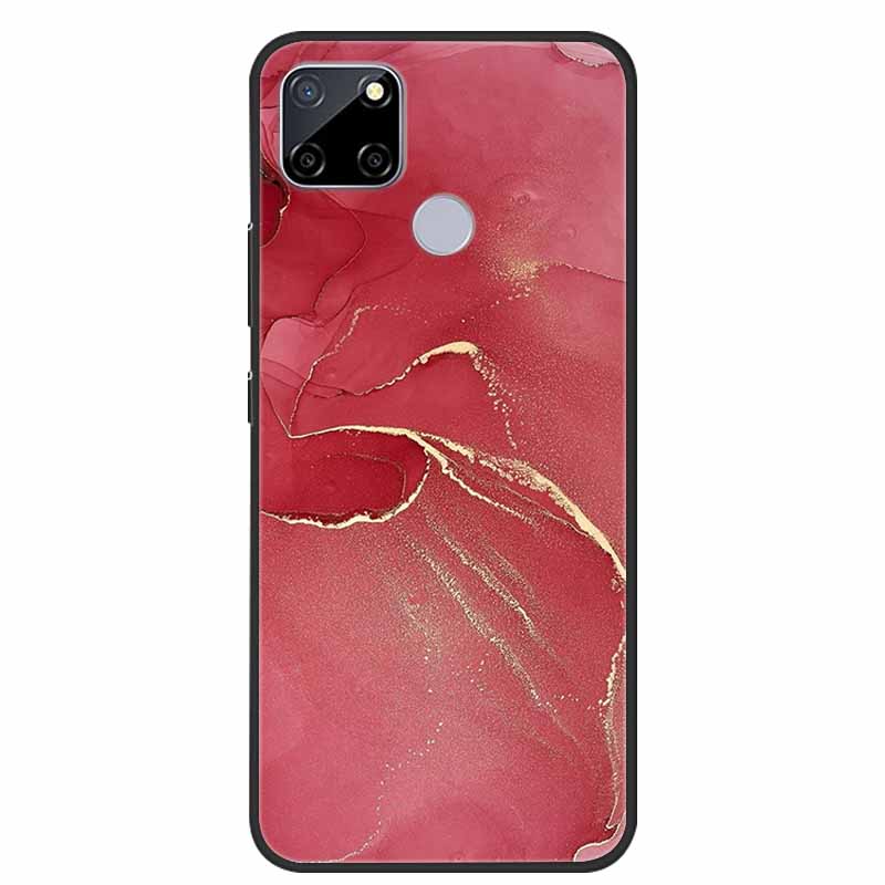 Für Realme C25 Hülle Marmor Silikon TPU Weiche Abdeckung Handyhülle Für OPPO Realme C25S C25 S Funda Stoßfest Coque RMX3191 Capa