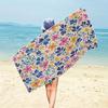 Soft Microfiber Beach Towel Small Floral  Beach Towel,soft and Absorbent,essential for Camping,swimming,and Beach Activities