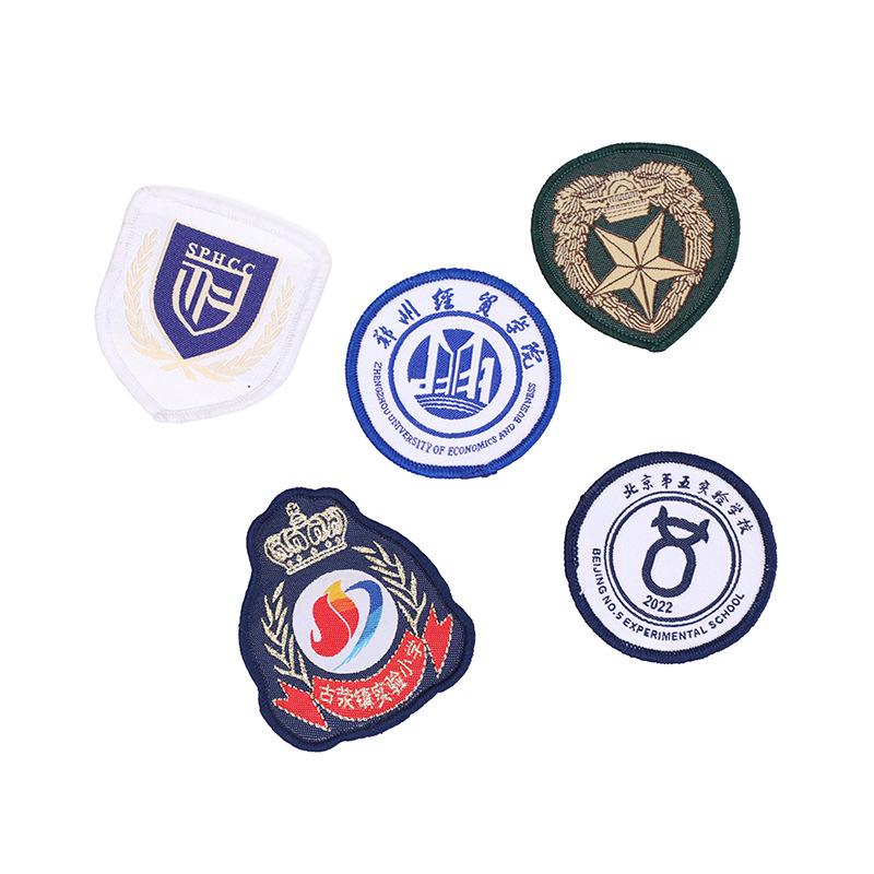 Embroidery Cloth Sticker Computer Embroidery Badge Shoulder Armband 3D Badge Badge Edge Lock Patch Weaving Mark Badge Customized