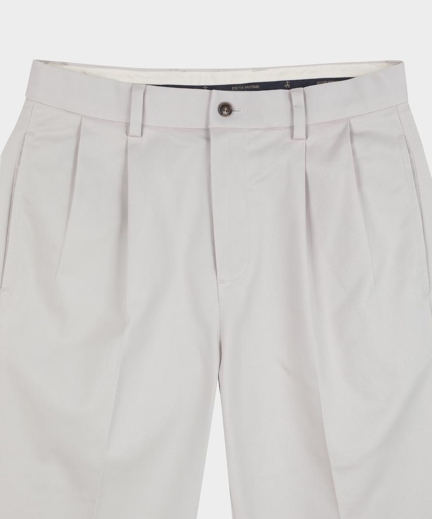 BROOKS BROTHERS Traditional Fit Heavyweight Advantage Chino (Stone) (Bbpcmm66821)