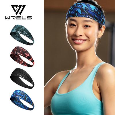 WRELS Sport Headbands Running Yoga Soft Elastic Hair Band Outdoor Sport Breathable Hairbands Men's and Women's Fitness Sweatband