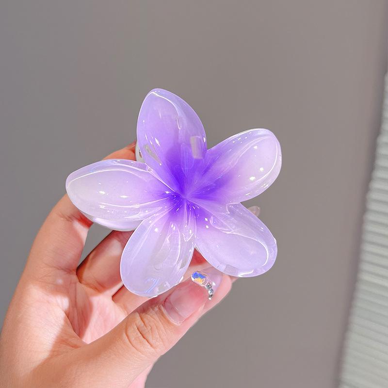 1Pcs Egg Flower Hair Claw Clip Female Bohemian Style Hairpin Graceful Hair Clips Medium Shark Clip Hair Clip Headpiece