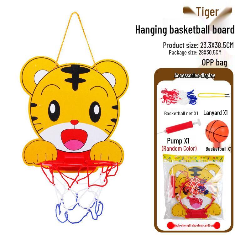 Canasta de Baloncesto Interior Ajustable Estilo Dibujos Animados para Niños con Envío Gratuito