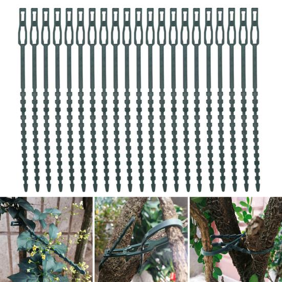 Adjustable Plant Ties Flexible Twist Ties Flexible Gardening Ties Plant Stake Ties for Plant Support Tree Shrub Cable Organization