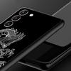 Phone Case For Samsung Galaxy S23 S22 Ultra S20 S21 FE 5G S10 S9 Plus S10E S8 Note 10 20 Silicone Black Cover Dragon Fashion