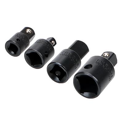 Knarrenschlüssel Stecknuss CR-V Chrom-Vanadium-Stahl Hohe Härte Schlüsseladapter 4 Stück 1/4 3/8 1/2 Maulschlüsselsatz Konverter