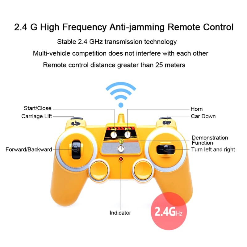 Nya RC-billeksaker för pojkar Fjärrstyrd lastbil 1/26 Radiostyrd dumper Elektriska leksaker Ingenjörsfordon Barnpresent