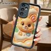 Phone case: 2D flat, suitable for Samsung Galaxy A34 A35 M05 M06 S20 S22 S21 FE Plus 5G protective case, Creamy Little Bunny, perfect Christmas and Ha