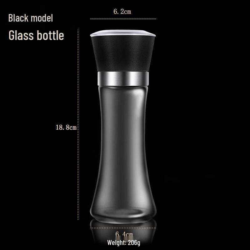 

Large Manual Pepper Grinder with Glass Body