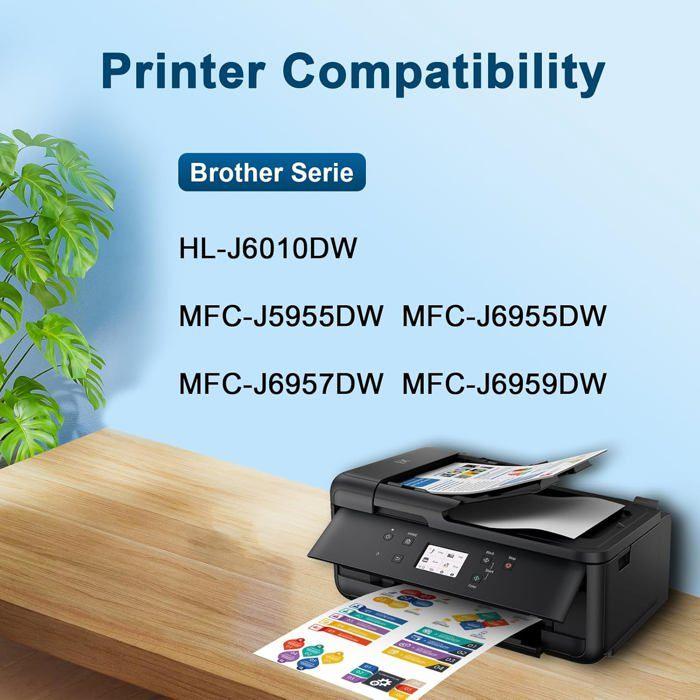 Cartouches d'Encre Compatible - GATO NEGRO - LC427 - Pack de 4 - Rendement Élevé - Multi-Couleurs