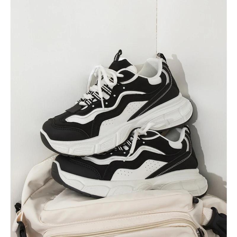 Fashion Woman Sneakers 2025 Chunky Tennis Female Thick Bottom Women's Sports Shoes Platform Ladies Casual Sneaker Fashion Running Shoes