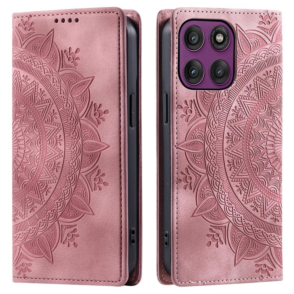 For Motorola Moto G86 5G Case Magnetic Closing Leather Phone Cover Pattern Imprinted