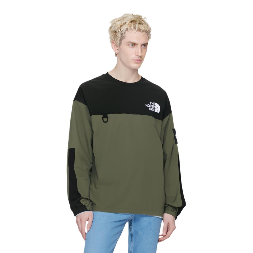 The North Face Albany Crewneck Army Green Unisex Korea Version NM5MQ52K