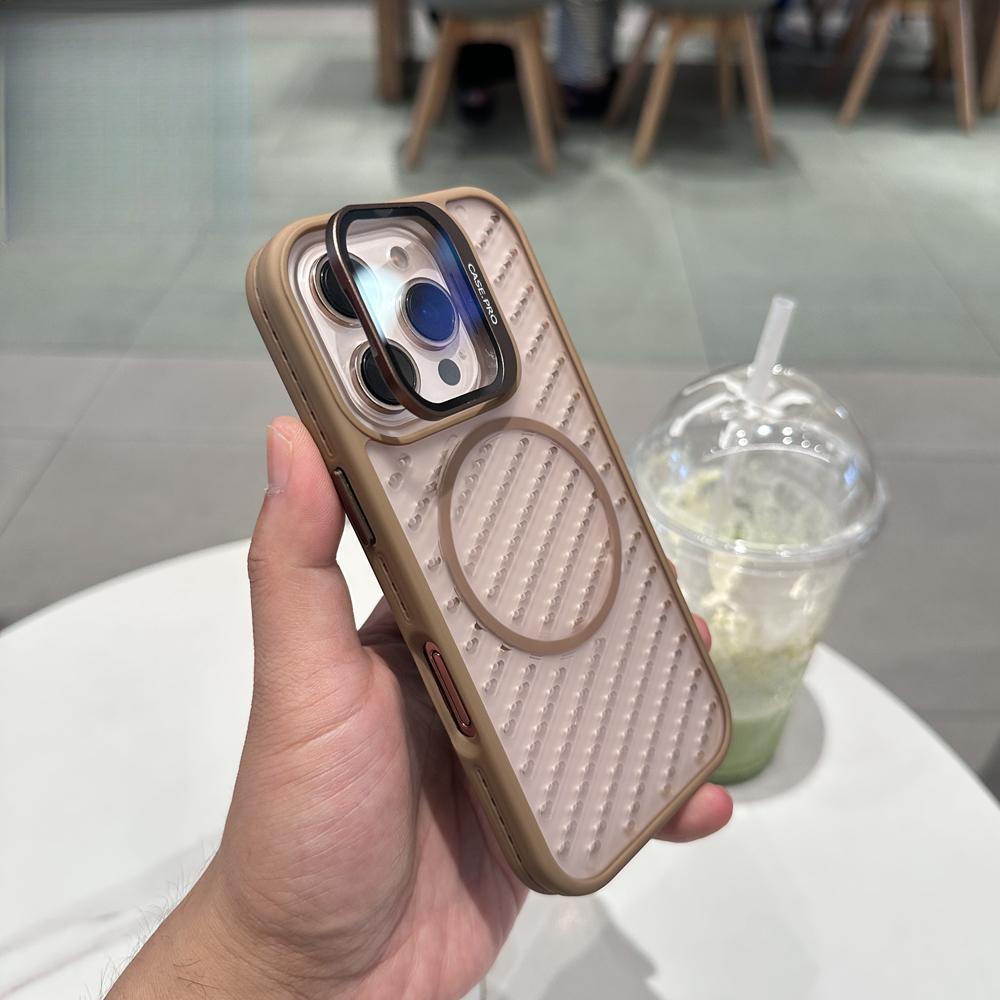 iPhone 17 Air Cellular Heat Dissipation Case with Apple 16Pro Max Lens Stand and Drop-Proof Protection