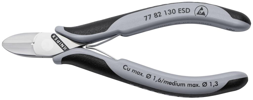 Knipex Precision 7782130ESD Nippers, Anti-Static, 130mm,