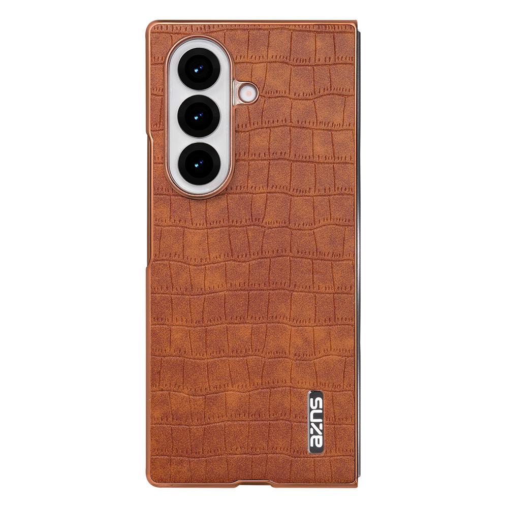 Alligator Pattern Phone Case For Samsung Galaxy Z Fold 7 6 5 4 5G PC Hard Shell Protective Phone Case Fold7 Back Cover