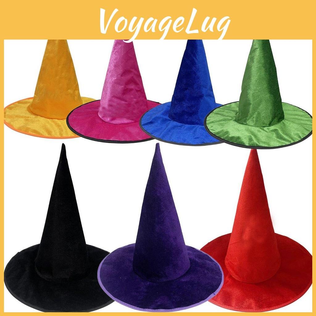 Hat Witches Halloween Cosplay Prop Plush Fabric For Party Costumes Decorations