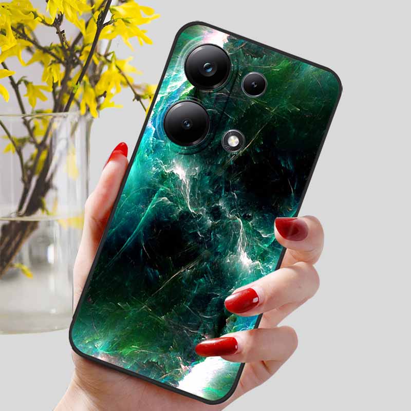 

For Xiaomi Redmi Note 13 Pro 4G Case Black Silicon TPU Shockproof Soft Cover For Redmi Note13 4G 2024 Protect Capa 13Pro Coque Redmi Note 13 Pro 4G