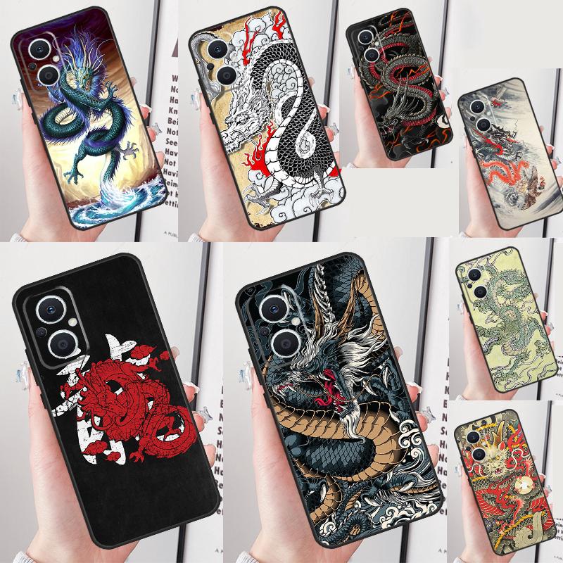 Chinese Dragon Phone Case For OPPO Reno 12 F 13 13F 11 8T 7 8 10 Pro OPPO Find X8 X6 Pro X3 X5 Lite Cover