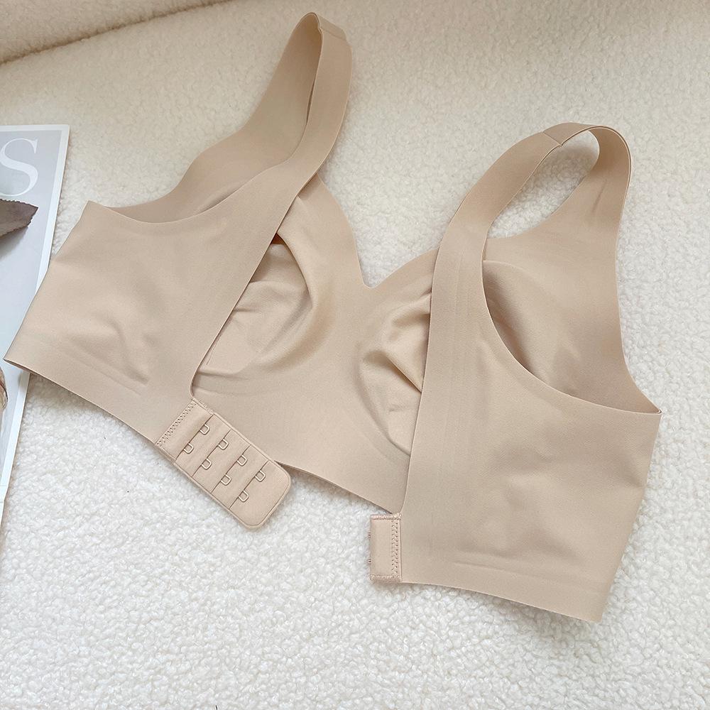 Ultra-Thin Seamless Rabbit Ear Sports Bra with Wide Straps