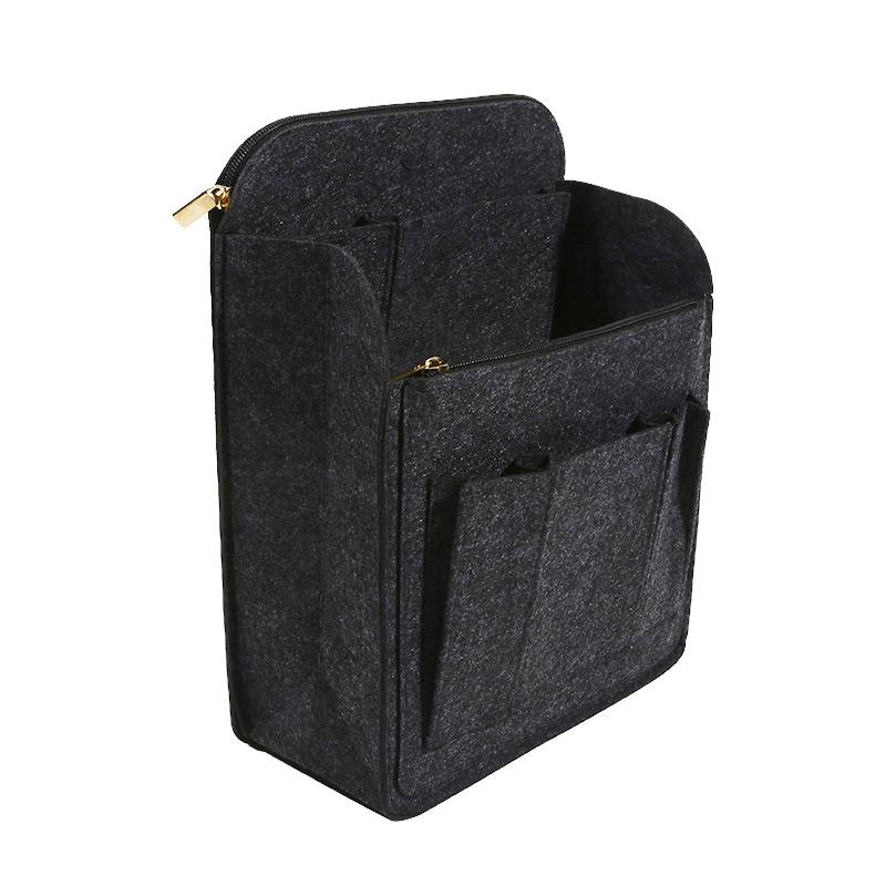 1PC Multi-Pocket Insert Bag Organizer for Backpack Storage Bag Felt Backpack Inner Bag Liner Bag Size S/M 3Colors