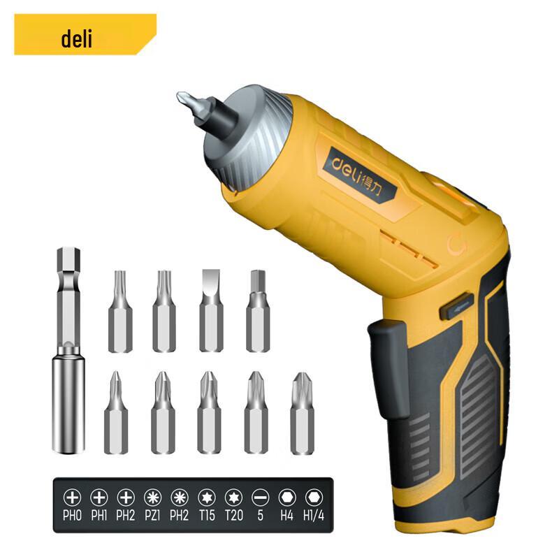 Deli 3.6V Cordless Rotary Screwdriver CN Plug (adapter Included)