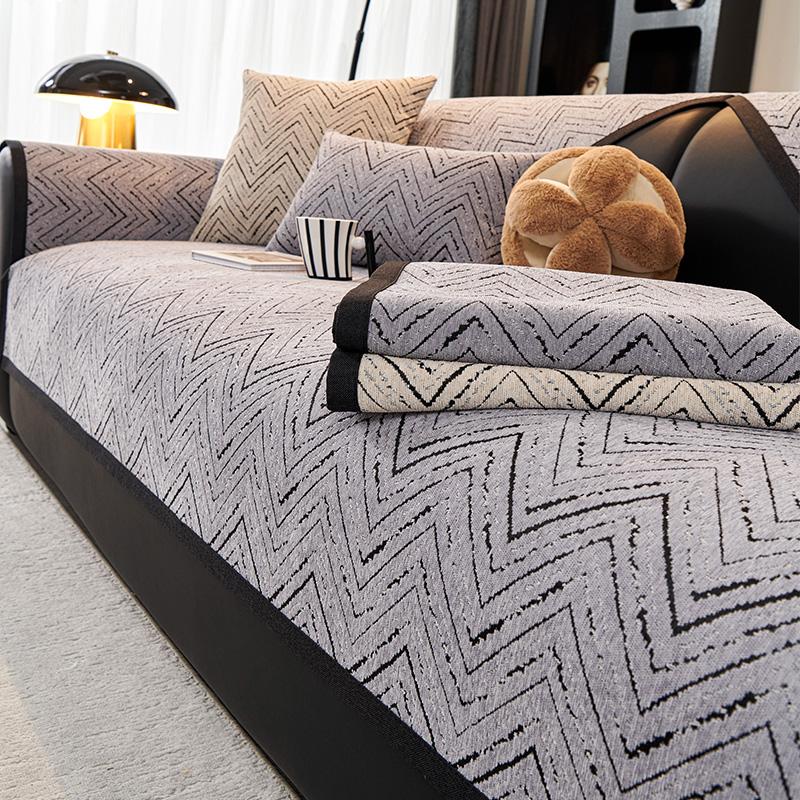 Herbst Zuhause Chenille Überwurf Sofabezug Sofamatte Rutschfeste Sofakissen Couch Sofabezüge Matte