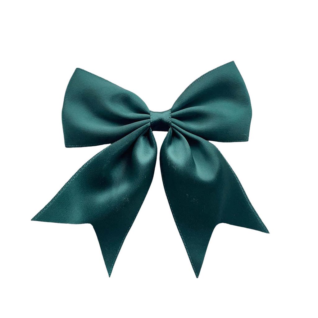 New Solid Color Ribbon Bows Hair Clip For Kids Girls Hairpins Barrettes Handmade Headwear Hair Accessories