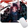 Small Mouse Pad Anime Demon Slayer Gamer Edge Stitched Standard Gaming Mousepad Travel Mouse Mat Non-Slip Office Mousemats