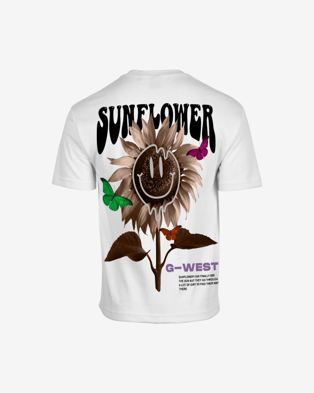 G West Oversized Sunflower Life Style T Shirt M