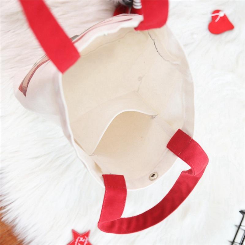 AEE4-Tote Bag For Christmas Gift Bags For Women & Men Handle Reusable Handbag Grocery Bags For Party & Supplies
