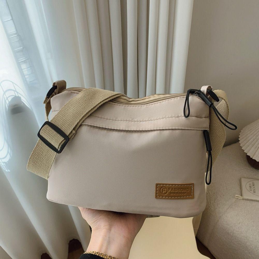 Korean Style Nylon Crossbody Bag Causal Sports Shoulder Bag Fashion Square Message Bag  Travel
