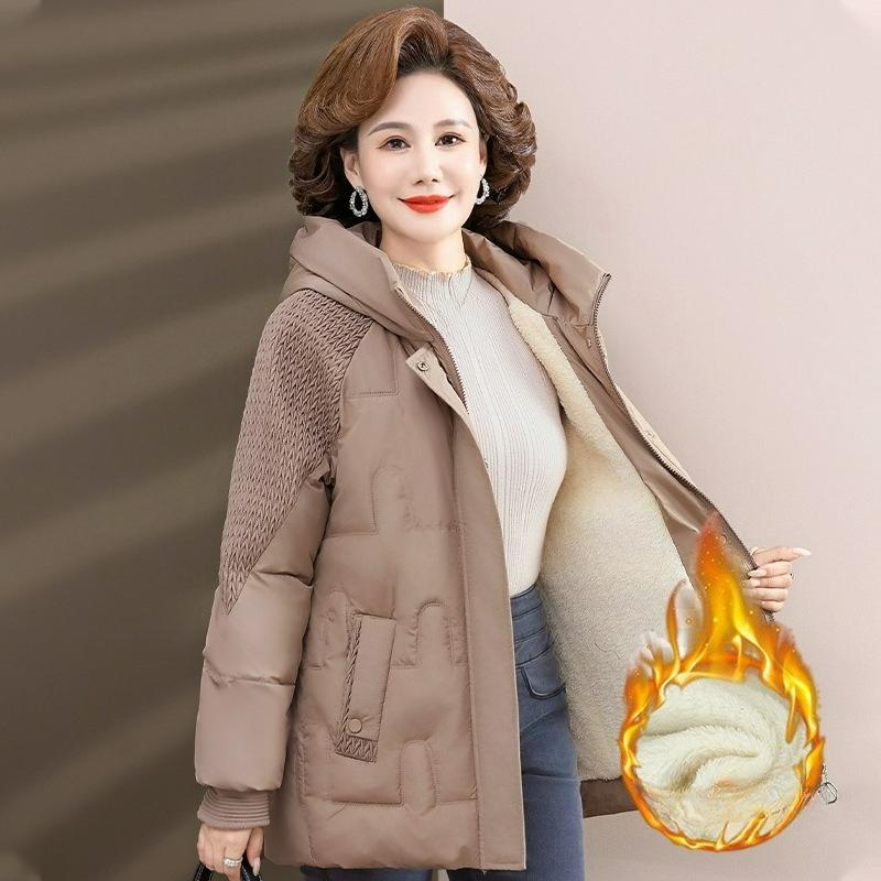 Winter Padded Jacket Ladies's Winter Plus Velvet Thick Padded Jacket Ladies's Down Padded Jacket