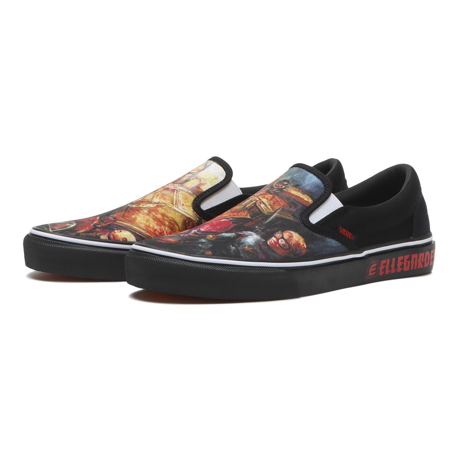 687689-0001 ELLEGARDEN A Vans Slip-On Черный Красный (V98CF ELLE) (Мужской) 5