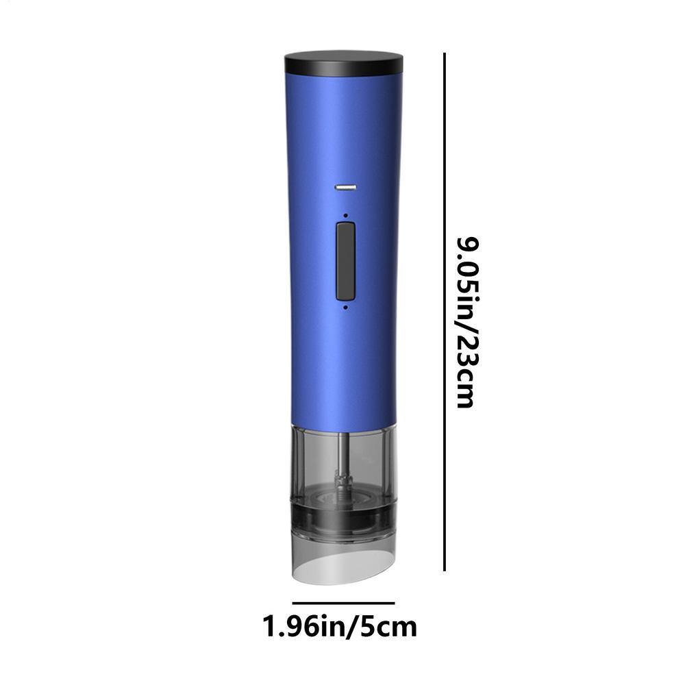 Electric Pepper Grinder Compact Rechargeable Salt Mill Built-in 1200mAh Battery Electric Salt Pepper Mill Suitable for Pepper синий
