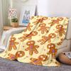 1 Stück Lebkuchenmann-Decke Warm, Gemütlich Und Weich, Geeignet für Sofas, Betten, Autos Und Büronutzung. Perfekt für Camping Und Reisen, Was Sie zu einem Tollen Geschenk macht